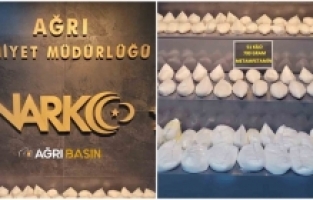 Ağrı’da dev operasyon: 51 kilo metamfetamin ele geçirildi