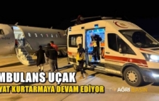 Ağrı’da 2 yaşındaki bebek ambulans uçakla İstanbul’a sevk edildi