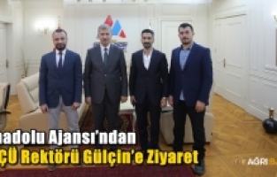 Anadolu Ajansı’ndan AİÇÜ Rektörü Gülçin’e Ziyaret