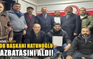 Başkan Hatunoğlu Mazbatasını Aldı, Yeni Dönem Başladı