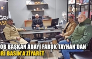 ESOB Başkan Adayı Faruk Tayhan'dan Ağrı Basın'a Ziyaret