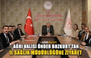 Vali Bozkurt’tan Ağrı İl Sağlık Müdürlüğüne Ziyaret