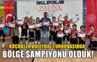 Ağrı Vali Ali Yerlikaya Ortaokulu Voleybol Takımı Bölge Şampiyonu Oldu