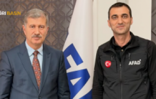 AİÇÜ Rektörü Gülçin’den AFAD İl Müdürü Özkan Aba'ya ziyaret