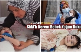 SMA’lı Kerem Bebek Yoğun Bakımda