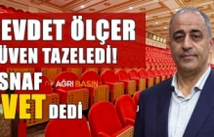 Ağrı Esnafının desteğiyle Cevdet Ölçer yeniden başkan