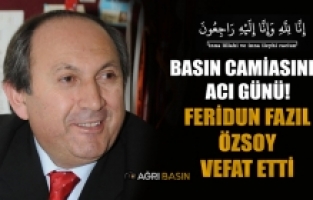 Basın camiası yasta: Feridun Fazıl Özsoy vefat etti