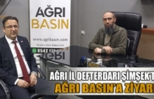 Ağrı Defterdarı Şimşek’ten Gazeteci Yüksel Aslan’a Ziyaret