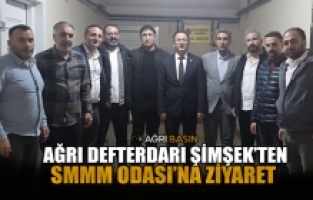 Ağrı Defterdarı Şimşek’ten SMMM Odası’na Ziyaret