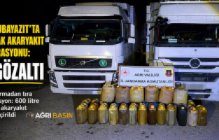Jandarmadan Doğubayazıt'ta Kaçak Yakıt Darbe
