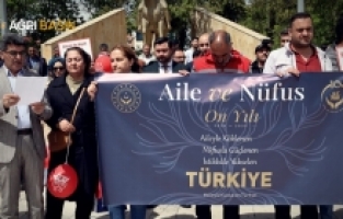Ağrı’da “Aile ve Nüfus Yılı” yürüyüşü düzenlendi