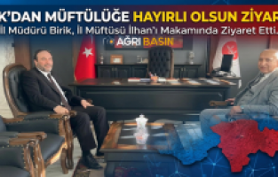 Ağrı’da Hizmet Birliği: SGK’dan Müftülüğe Hayırlı Olsun Ziyareti