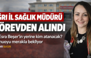 Ağrı’da İl Sağlık Müdürü Görevden Alındı