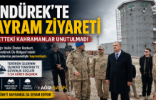 Tendürek’te Bayram Nöbetindeki Kahramanlara Ziyaret