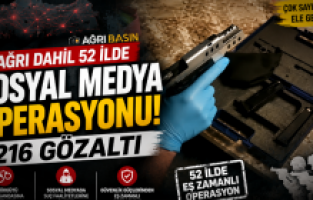 Ağrı Dahil 52 İlde Sosyal Medya Operasyonu