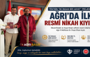 Ağrı’da “İki İnsan Bir Hayat” Projesinde İlk Nikah