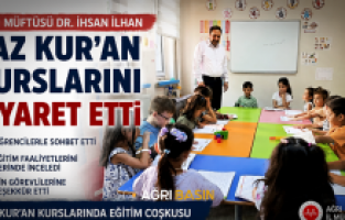 Müftü İlhan Yaz Kur'an Kurslarını Ziyaret Etti