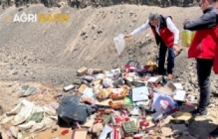 Patnos'ta 2 Bin 650 Tarihi Geçmiş Ürün İmha Edildi