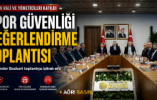 Vali Bozkurt Spor Güvenliği Toplantısına Katıldı