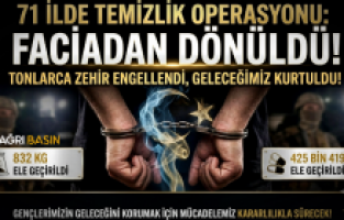 Ağrı Dahil 71 İlde Uyuşturucu Operasyonu: 844 Tutuklama