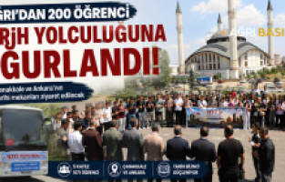 Ağrı'dan 200 Öğrenci Çanakkale ve Ankara'ya Uğurlandı