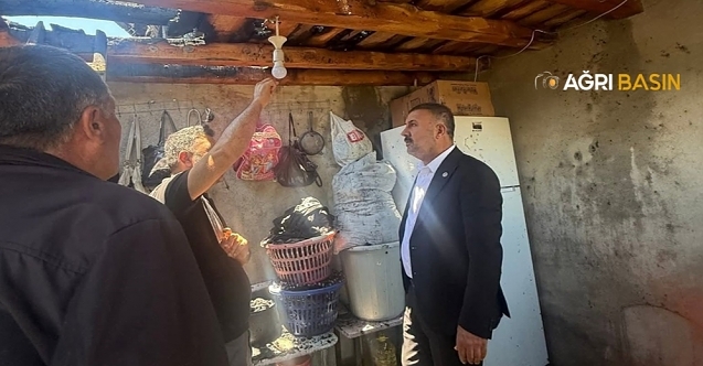 Başkan Sayan’dan Yangın Mağduru Aileye Ziyaret