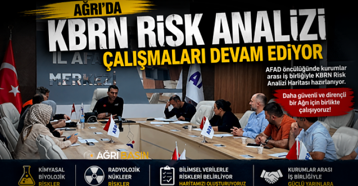 Ağrı'da KBRN Risk Haritası İçin Kritik Toplantı