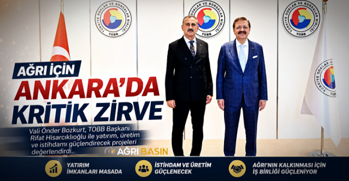 Ağrı'nın Ekonomisi İçin Ankara'da Kritik Zirve
