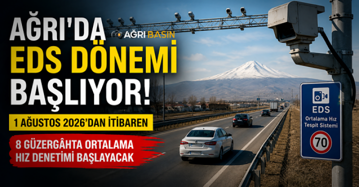 Ağrı’da EDS Dönemi Başlıyor: 8 Güzergâhta Hız Denetimi