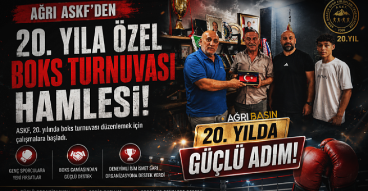​​​​​​​Ağrı ASKF’den 20. Yıla Özel Boks Turnuvası Hamlesi