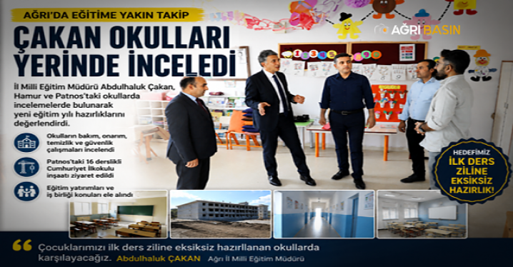 ​​​​​​​Çakan: Öğrenciler Hazır Okullarda Eğitime Başlayacak