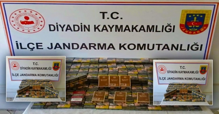 Diyadin’de Çekicide 285 Paket Kaçak Sigara Yakalandı