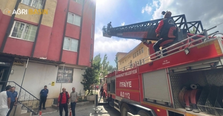 Doğubayazıt’ta Apartman Yangını Paniğe Neden Oldu