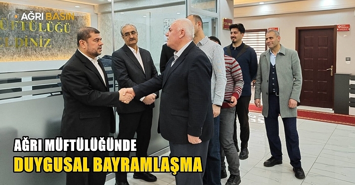 Ağrı Müftülüğünde bayramlaşma ve veda