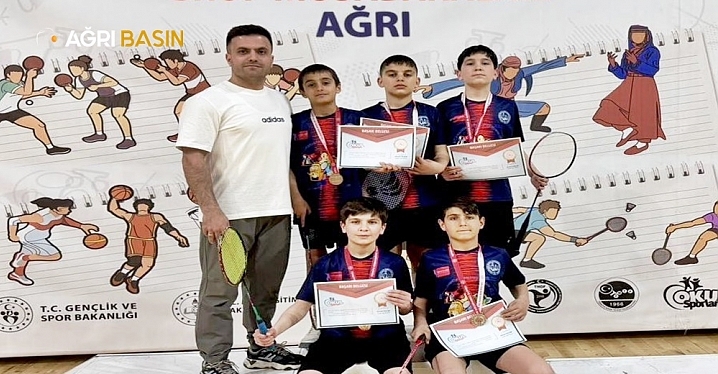 Ağrı’da badminton şampiyonluğu gururu