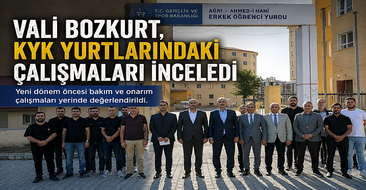 Vali Bozkurt, KYK yurtlarında çalışmaları yerinde inceledi