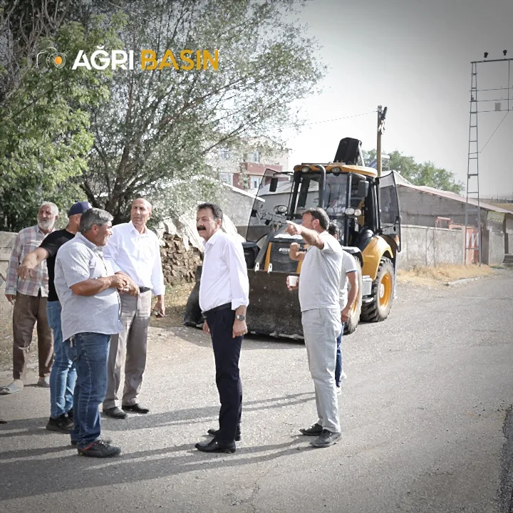Ağrı Belediye Başkanı Aras, çalışmaları yerinde inceledi
