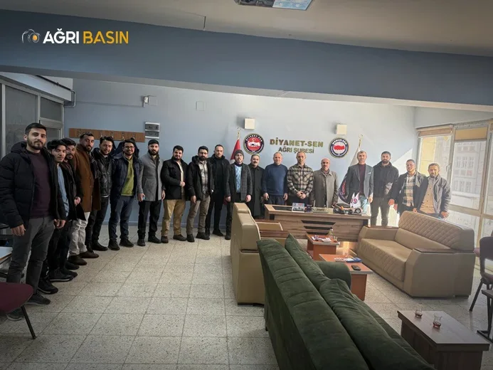 Diyanet-Sen Ağrı Şube Başkanı Yakut, Taşlıçay Temsilciliğini Ağırladı