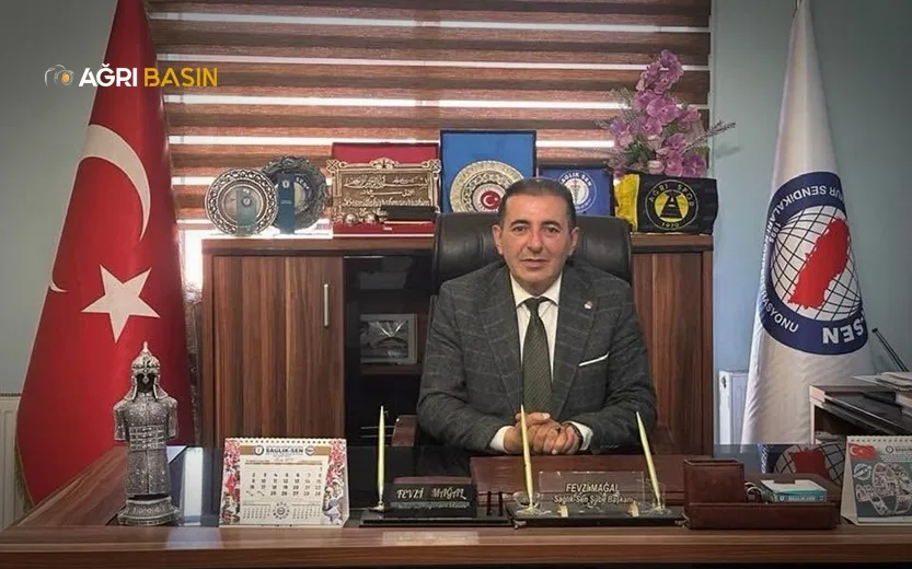 Sağlık-Sen Ağrı Şube Başkanı Fevzi Mağal, Taleplerini Kamuoyuna paylaştı