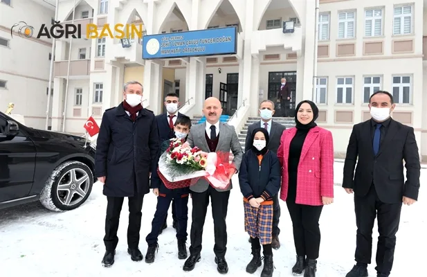 Vali Varol'dan Şehit Uzman Çavuş Tuncer Doğan İmam Hatip Ortaokuluna Ziyaret