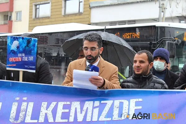 Ağrı'da Saadet Partisi'nden Hertzog'un Türkiye’de ziyaretine tepki