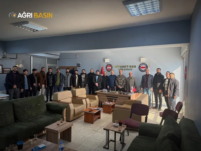 Diyanet-Sen Ağrı Şube Başkanı Yakut, Taşlıçay Temsilciliğini Ağırladı