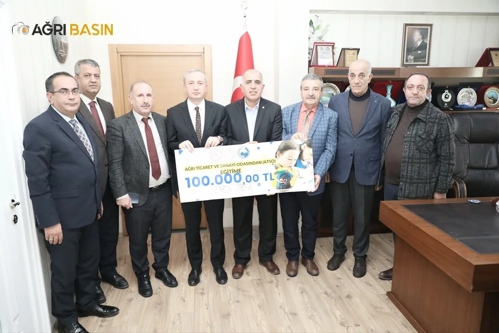 Ağrı Ticaret ve Sanayi Odasından eğitime 100 bin liralık destek