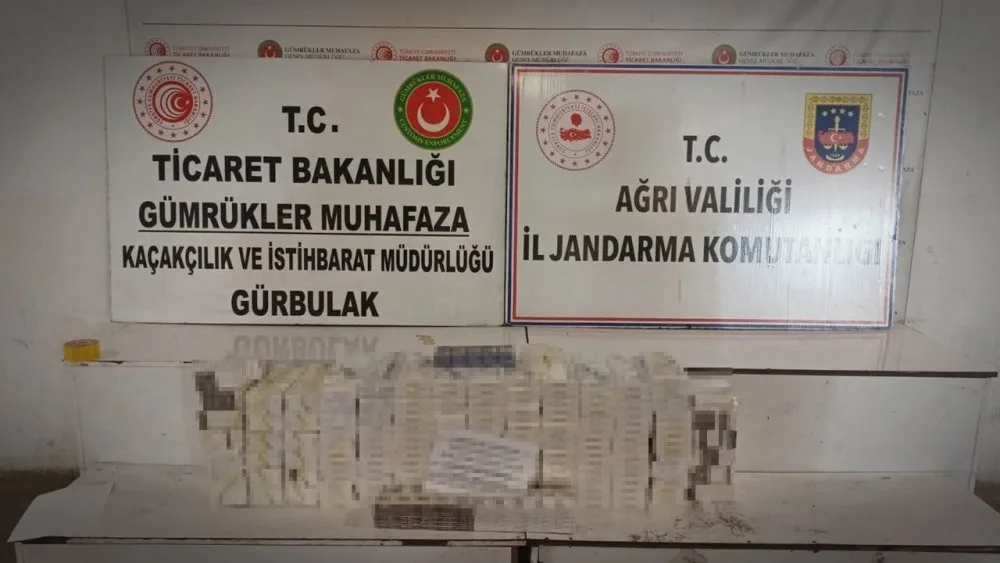 Doğubayazıt’ta 4.450 Paket Kaçak Sigara Yakalandı