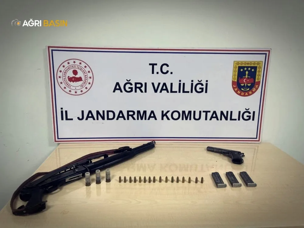 Diyadin’de Ev Operasyonu: Ruhsatsız Silah Ele Geçirildi
