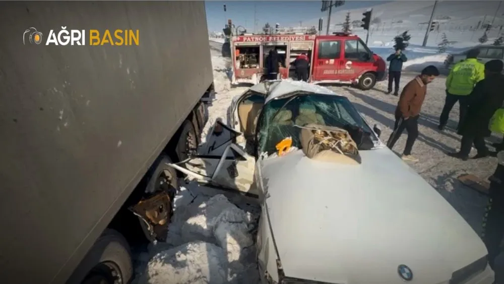Patnos’ta trafik kazası: 1’i ağır 3 kişi yaralandı