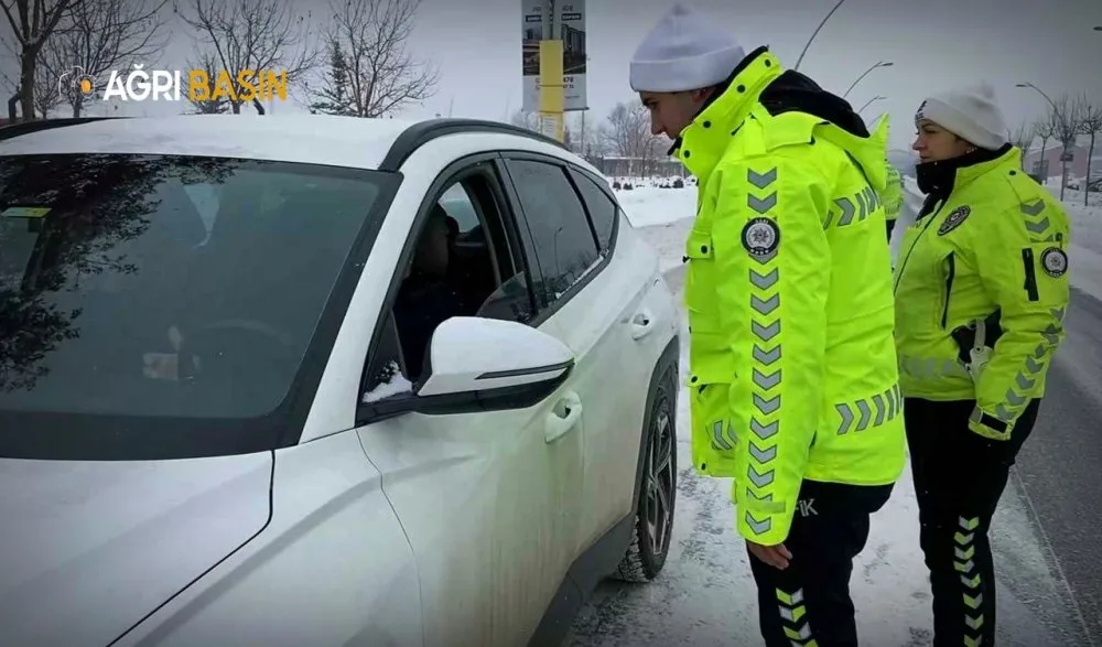 Ağrı’da kış alarmı: Trafik denetimleri artırıldı