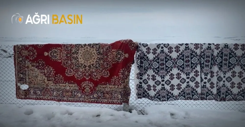Patnos’ta Dondurucu Soğuk Hayatı Zorluyor