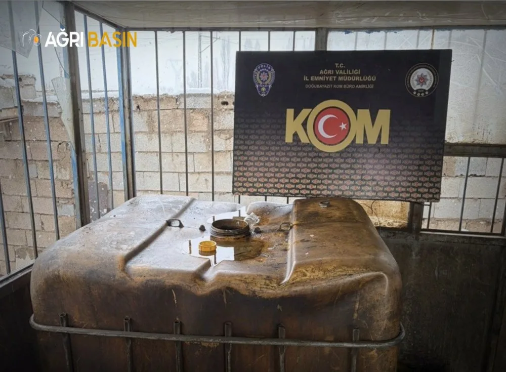 Ağrı’da Kaçak Operasyonu: 5 Bin Litre Akaryakıt