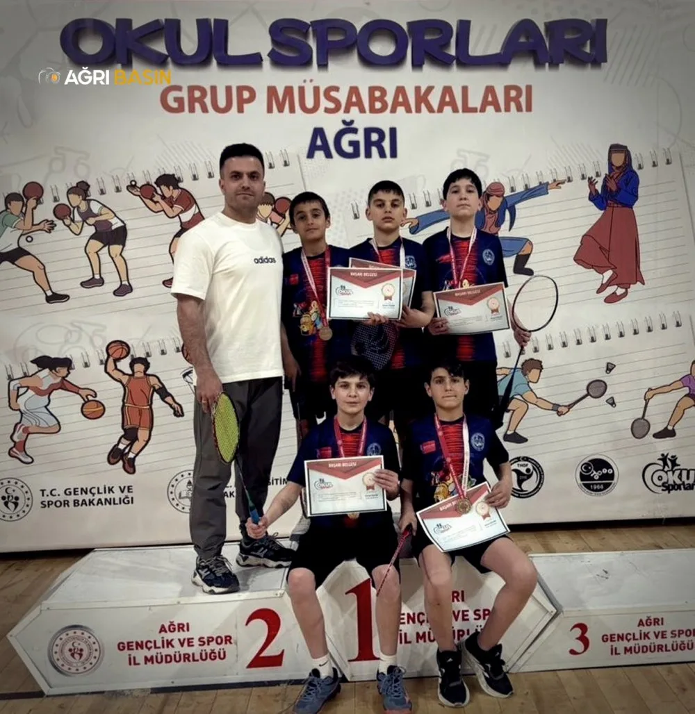 Ağrı’da badminton şampiyonluğu gururu